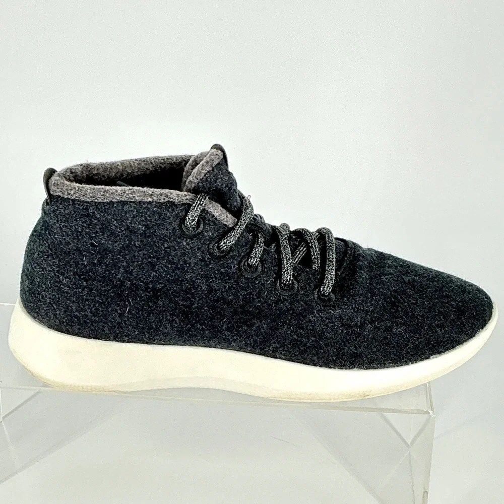Allbirds Mens 11 Wool Runner-up Mizzle Charcoal Grey Mid Top Sneakers WRUM11